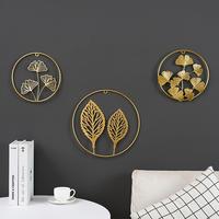 Gambar Nordic Style Wall Hanging Decor Ginkgo Leaf Iron Art Round Wall dari Lapak Bu Ela undefined 2 Tokopedia