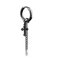 Gambar Anting salib jepit magnet tanpa tindik / anting tusuk korea hitam A45 - BLACK TUSUK dari TheStoreIDAcc undefined 4 Tokopedia