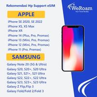 Gambar WeRoam Travel eSIM USA Canada Data Internet Unlimited - 15 Hari, 2GB/Hari dari WeRoam Jakarta undefined 3 Tokopedia