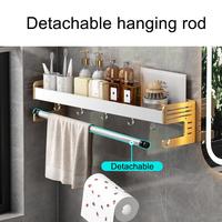 Gambar Cahaya Mewah Putih/Emas Aksesoris Kamar Mandi Rak Shampo Shower Rak dari DennyCapcus undefined 1 Tokopedia