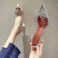 Gambar FD Sepatu Heels Kaca Wanita Sandal Bening Korean Style Import High dari laila-putri undefined 5 Tokopedia