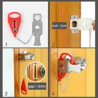 Gambar Redy Portable Door Lock Travel Hotel Anti Theft Hardware ! dari Rifpedia Shop undefined 5 Tokopedia