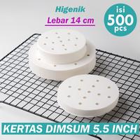 Gambar Kertas Alas Dimsum 5.5 Inch / Dimsum Paper Dumpling 5.5" Isi 500 pcs dari Higenik Prima Kemas undefined 1 Tokopedia