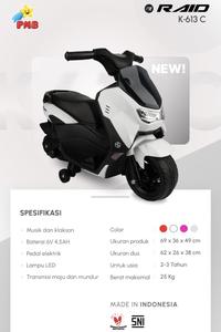 Gambar Motor Aki Mainan Anak NMAX Raid Mini K613C PMB K613 K-613 Charge - K613C Merah dari TokoMainanAnakOnline undefined 5 Tokopedia