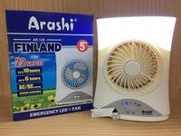 Gambar ARASHI AR 128 FINLAND Lampu LED Emergency Lamp + Kipas/Fan + Powerbank dari Wildaniars undefined 1 Tokopedia