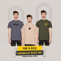 Gambar Kaos Distro Pria Wanita 24s Tebal - Kaos 100 3 Pcs  - BADBOY - ABU TUA-CREAM-ARMY, XL dari SHIFTUPDISTRO undefined 3 Tokopedia