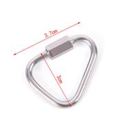 Gambar Sissi Triangle Carabiner Stainless Steel Keychain Snap Clip Hook Buckl dari Nusantara store4 undefined 2 Tokopedia