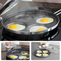 Gambar [EDELKOCHEN] Utuh Triple Foreg Frying Pan Stainless Steel 4wajan Telor dari Ce Indah_NEW undefined 5 Tokopedia