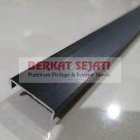 Gambar Profil Lis List Edging Frame Aluminium Alumunium EA 19 HITAM 3 Mtr dari PRO TERBATAS undefined 2 Tokopedia