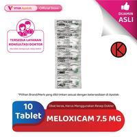 Gambar Meloxicam 7.5 mg (10 Tablet) dari VIVA APOTEK undefined 1 Tokopedia