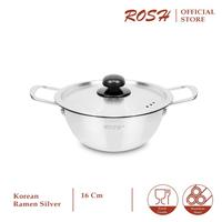 Gambar ROSH Ramen K Pot Silver Mangkok Panci Masak Stainless Steel 16-24 cm - 20 cm dari Rosh Kitchen undefined 1 Tokopedia