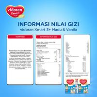Gambar BARU vidoran Xmart 3+ Madu 925gr Susu Formula Anak 3-5 Tahun - 3 box dari Rohman Karim Official undefined 2 Tokopedia