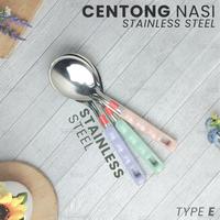 Gambar Centong Nasi Stainless Murah Handle Plastik Tipe E - HIJAU dari Bandung Grup Stainless undefined 2 Tokopedia