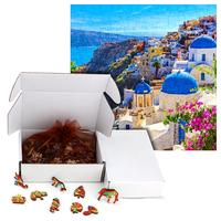 Gambar Unique Wooden Puzzles Greece Beautiful Landscape Wood Jigsaw Puzz dari Gladiolus Galadriel undefined 5 Tokopedia