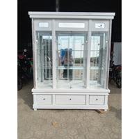 Gambar Buffet Kristal Minimalis 4 Pintu / Lemari Hias / Bufet Pajangan - Pintu 2 dari Cimindi Meubel undefined 5 Tokopedia