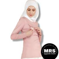 Gambar [PROMO TERBARU] GROSIR BAJU HAMIL MENYUSUI BUNSUI LENGAN PANJANG POLOS dari VANILLA WEAR undefined 5 Tokopedia