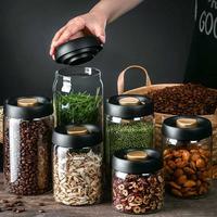 Gambar Toples Kaca Biji Kopi Coffee Beans Vacuum Sealed Air Tight Lid - Hitam Emas, 1200ml dari Online Produk Store undefined 3 Tokopedia