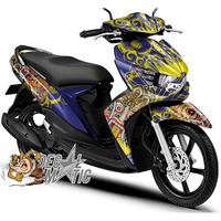 Gambar Decal Stiker Full body Yamaha Mio Soul GT 115 125 - Bali Barong 1 - Merah, MIO SOUL dari decalmatic_NEW undefined 1 Tokopedia