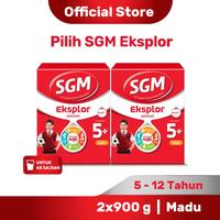 Gambar SGM Eksplor 5+ dengan IronC Susu Bubuk Rasa Madu 900GR x 2 qug dari qugi undefined 1 Tokopedia