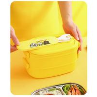 Gambar [LOGU] Kotak bekal 2 tingkat stainless U.duck,Children stainless dari ikhsan shop1212 undefined 1 Tokopedia