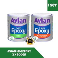 Gambar AVIAN Lem Epoxy Resin Hardener 1600gr Lem Kayu Besi Kaca Serbaguna dari KEDAI TUKANG undefined 1 Tokopedia