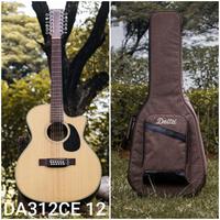 Gambar GITAR + GIGBAG DELTA DA312CE 12 SB Solid Top Acoustic Guitar DA312CE12 - DA312CE12 dari Musik Sound System undefined 1 Tokopedia