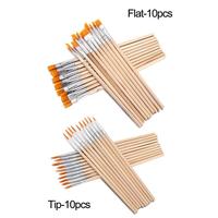 Gambar 10 Pcs Wooden Handle Hook Line Pen Art Supplies Flat/Tip dari Excellent Choice undefined 5 Tokopedia