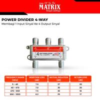 Gambar POWER DIVIDER 4 WAY MATRIX dari Matrix Store ID undefined 1 Tokopedia
