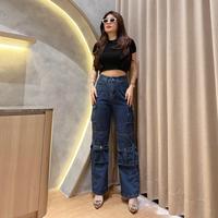 Gambar [LUXE.DLABEL] - 207 JEANS  | Celana Panjang Highwaist Wanita Jeans - S dari LuxeDLabel undefined 3 Tokopedia