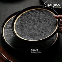 Gambar Y4. Adam Salad Plate / Piring Saji Makan Salad Steak Keramik Hitam dari Roni-Marwan36 undefined 2 Tokopedia