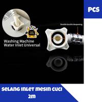 Gambar KEDAI TUKANG - Selang Inlet Input Kran Keran Air Masuk ke Mesin Cuci 2 meter Washing Machine Inlet Hose dari KEDAI TUKANG undefined 3 Tokopedia