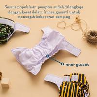 Gambar Popok kain bayi cuci ulang clodi klodi cloth diaper pempem motif POL05 - Velcro dari EPSILON stores_NEW undefined 4 Tokopedia