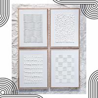 Gambar BARANG TERLARIS Texture art set of 4pcs 30x40, wall art texture, dari Aveta Shop undefined 1 Tokopedia