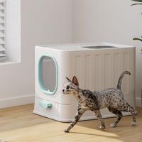 Gambar Fully Enclosed Oversized Cat Litter Box Pet Supplies Prevent Odor . dari murmuration undefined 2 Tokopedia