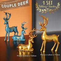 Gambar Patung Rusa Pajangan Hiasan Dinding Rusa Deer Home Decor Wall Decor - Deer Gold dari Warungkukino undefined 1 Tokopedia