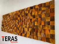 Gambar DISKON TERBATAS Wood Wall Art Natural Block No Frame Decoration Hiasan - 30cm x 70cm dari Aveta Shop undefined 2 Tokopedia
