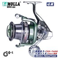 Gambar Big Fishing Reel 9000 -12000 Series Full Metal Spinning Reel 14+1Bb . dari monkeyshines86 undefined 3 Tokopedia
