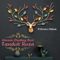 Gambar Patung Rusa Pajangan Hiasan Dinding Rusa Deer Home Decor Wall Decor - Deer Gold dari Warungkukino undefined 5 Tokopedia