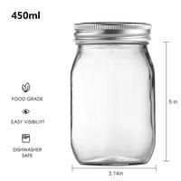 Gambar Mason Jars With Regular Lids and Bands, Ideal for Jam, Honey, Wedding dari Debest Store undefined 1 Tokopedia
