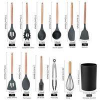 Gambar Silicone Kitchen Utensil Set Non-Toxic Cooking Baking Kitchen Tools . dari jalopy86 undefined 5 Tokopedia