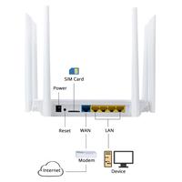 Gambar 1200Mbps 2.4G 5.8Ghz Dual Band Wireless Networking Wps Vpn 4G Wifi . dari lambasted undefined 5 Tokopedia