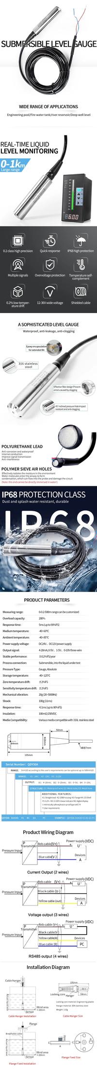 Gambar Liquid Level Sensor Water Tank Level 4-20Ma Low Cost . dari jumbo star2 undefined 5 Tokopedia