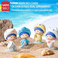 Gambar Miniso Blind Box Chibi Marukochan Ocean Series Seal Decoration K dari Brode Rick undefined 1 Tokopedia