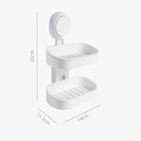 Gambar . Taili Bathroom Accessories Soap Box Sucker Wall-Mounted Storage Rack dari chichiimall undefined 4 Tokopedia