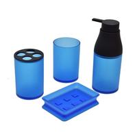Gambar Aksesoris Kamar Mandi Kris Bathroom Accessories Isi 4 Warna Biru dari Pia Allshop undefined 2 Tokopedia