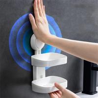 Gambar . Taili Bathroom Accessories Soap Box Sucker Wall-Mounted Storage Rack dari chichiimall undefined 3 Tokopedia