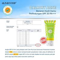 Gambar Azarine Calm My Acne Sunscreen Moisturiser SPF35 PA+++ 40ml - Tabir Surya Gel untuk Kulit Berjerawat & Berminyak dengan Niacinamide & Ceramide dari Kencana Swalayan_NEW undefined 3 Tokopedia