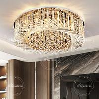 Gambar Mewah cahaya Lampu Gantung Kristal Ruang Tamu 60cm mewah 3 warna dari AMAN GORDIN undefined 2 Tokopedia