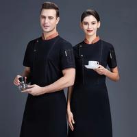Gambar Chef Jacket man Weatern Restaurant Chef Uniform Short Sleeve Cafe dari gw dff undefined 3 Tokopedia