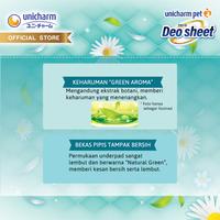 Gambar Unicharm Pet - Trial Pack Perlengkapan Anjing - Deo Sheet Anjing Super Wide Size Green Aroma 6 Pcs FREE Manner Wear Popok Anjing - Sheet & Manner Boy SS2 dari Unicharm Official Store undefined 4 Tokopedia
